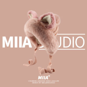 MIAA Fox Ears Plush Winter Hat