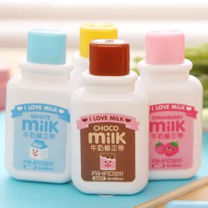 Kawaii Milk Bottle Correction Tape - Cute Office Collection