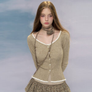 Cardigan Wool Jacket - Vintage Aesthetic