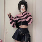 Striped Crop Top - Y2K Aesthetic