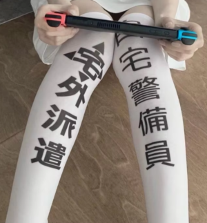 Kawaii Thigh Highs - Kanji Inscription Edition