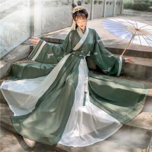 Hanfu Long Dress - Ruqun Jade