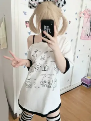 Harajuku Kawaii T-Shirt - Cutecore Aesthetic