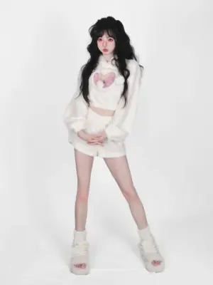 Kawaii Fluffy Pajama Set